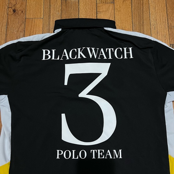 Black Watch Polo Shirt 🌒 Size Medium - Picture 7 of 8